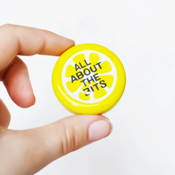 Yellow Lemon Citrus Pin - Picture 1 of 5